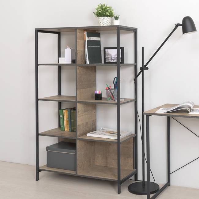 Два широких стеллажа Трувор 13.151.02 цвет дуб гранж песочный/интра