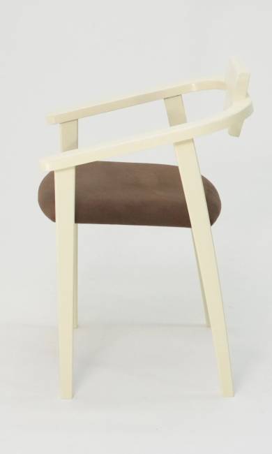 Стул-кресло Челси ПМ слоновая кость коричневый