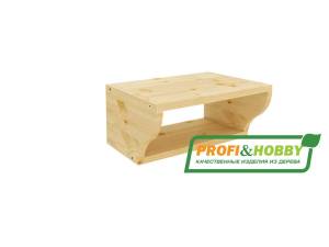 Полка для специй 400 х 180 х 280 бесцветный лак