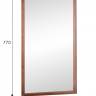 Зеркало настенное Артемида средне-коричневый 77 см х 46, 5 см