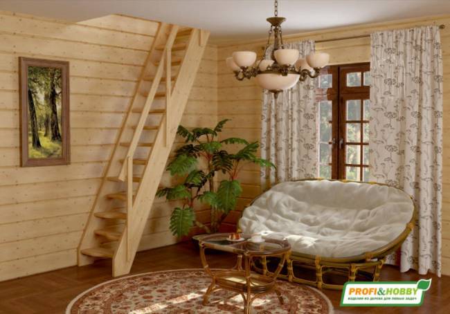 Деревянная лестница К-007м/40