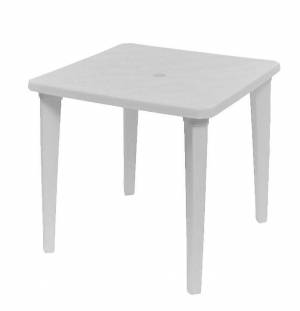 Стол пластиковый квадратный белый