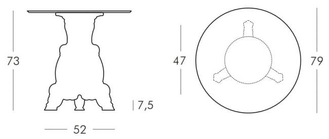 Стол из HPL пластика Lord Of Love Standard молочный белый, белый Ø790х730 мм Стол из HPL пластика Lord Of Love Standard молочный белый, белый Ø790х730 мм