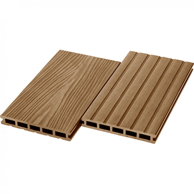 Террасная доска из ДПК UnoDeck Mogano, 165х24х3000/4000 3000, Орех