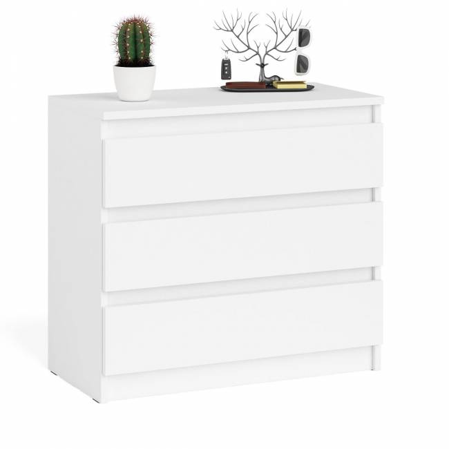 Комод три ящика Мори МК800.1 цвет белый