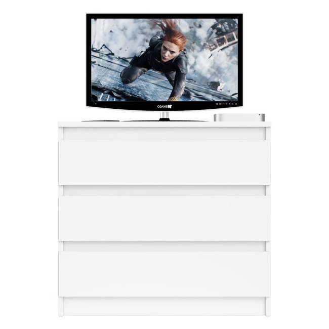 Комод три ящика Мори МК800.1 цвет белый