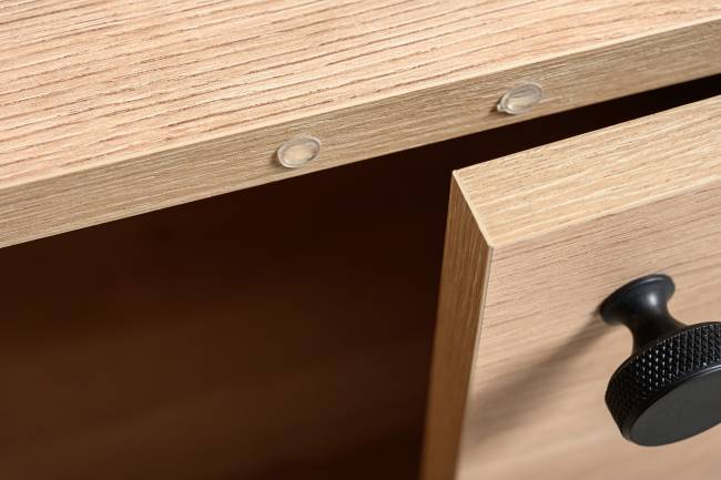 Комод-тумба Брюс 16.233 цвет чёрный/Battle rock Santiago