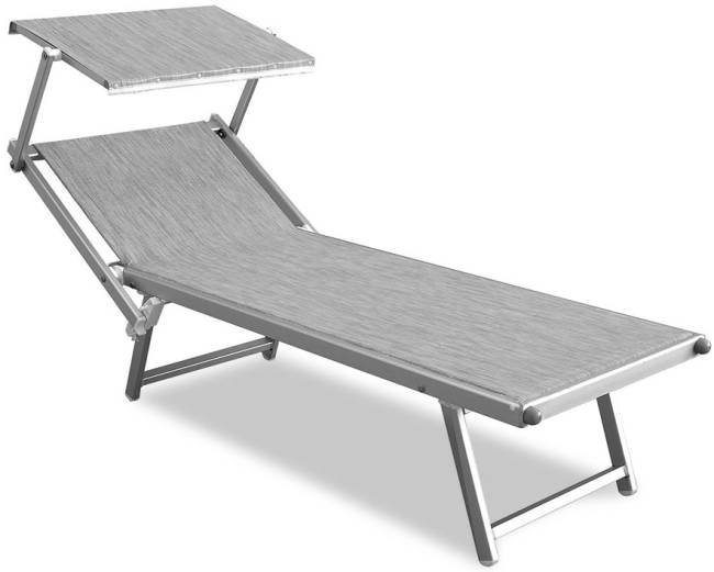 Шезлонг-лежак металлический Maxi Relax 1940х760х400 мм