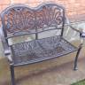 Скамья из литого алюминия Valeria II