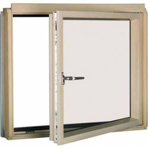 Мансардное окно FAKRO BDR P2 Lux (правое+откидное), однокамерный триплекс, дерево