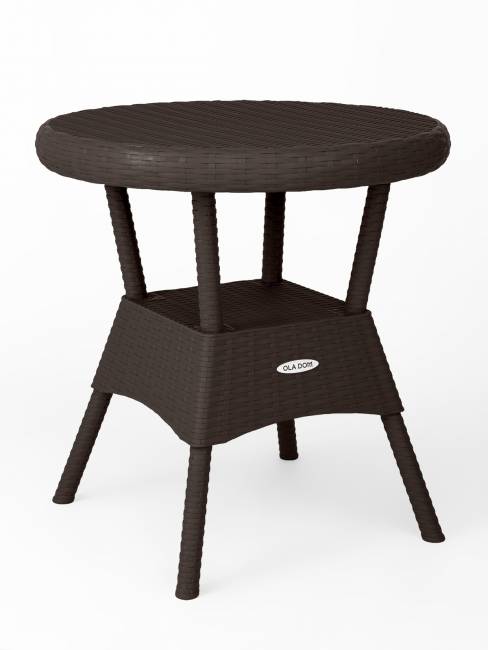 Стол садовый круглый Bermonti, коричневый
