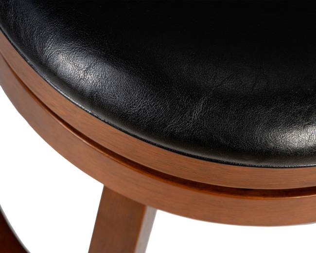 Вращающийся полубарный стул DOBRIN WILLIAM COUNTER, шоколад, черный