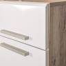 Комод Лайн 13.121 цвет дуб крафт серый/фасады МДФ белый глянец