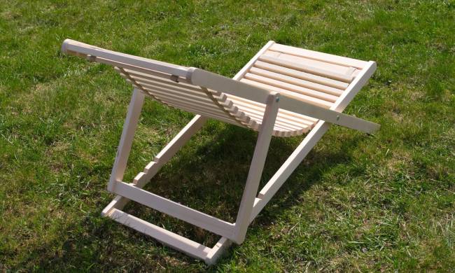 Шезлонг Мартини 22, Натуральное дерево