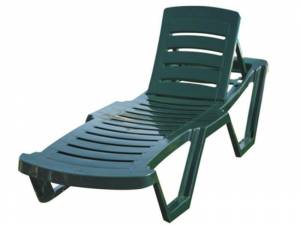 Пластиковый лежак-шезлонг "Элегия" Зеленый Пластиковый лежак-шезлонг "Элегия" Зеленый