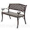 Садовая скамья из литого алюминия Садовая скамья из литого алюминия