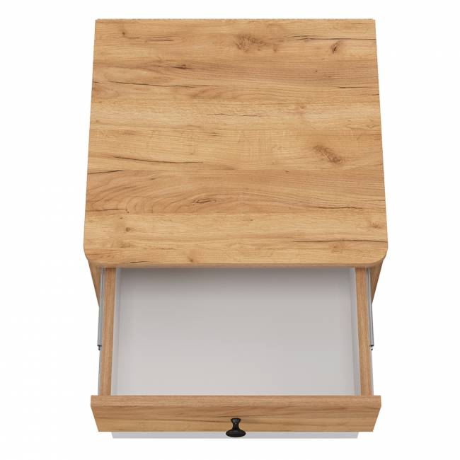 Тумба прикроватная Вуди 13.287 цвет белый премиум/дуб крафт золотой Тумба прикроватная Вуди 13.287 цвет белый премиум/дуб крафт золотой