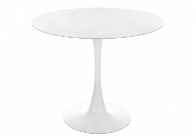 Стол стеклянный Tulip 90 super white glass