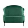 Кресло Кэнди с подлокотниками велюр зелёный