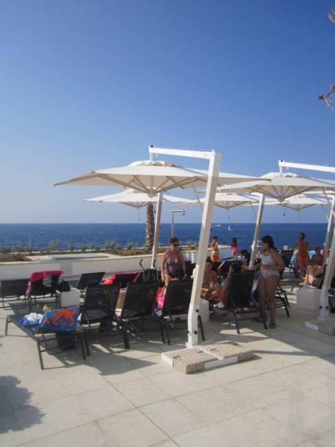 Зонт профессиональный 3х4 м Pompei Braccio белый, слоновая кость 3000х4000 мм