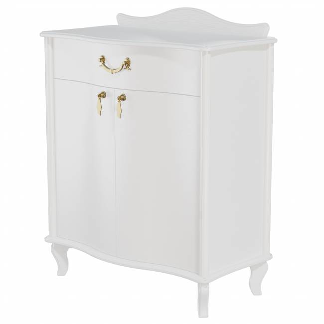 Комод Джульетта с распашными дверцами, молочный дуб Л