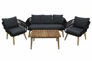 Набор мебели Камелия, черный, серый