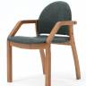 Стул-кресло Джуно 2.0 орех/зелёный