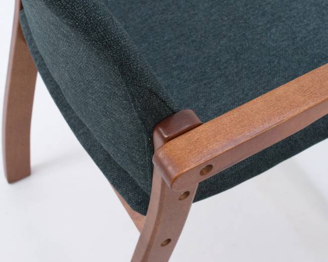 Стул-кресло Джуно 2.0 орех/зелёный