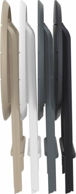 Стол пластиковый складной Helen Folding Table Ø60 бежевый Ø600х740 мм