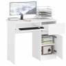 Стол компьютерный Мори МС-1 правый цвет белый