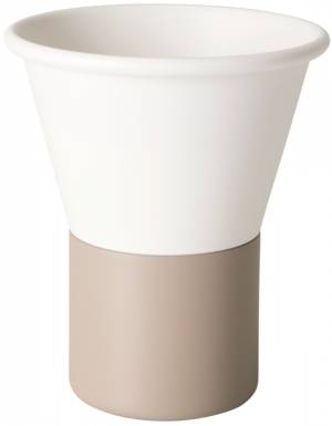 Ваза для цветов Mimosa лен, тортора Ø245х250 мм