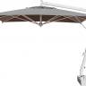 Зонт профессиональный 3х4 м Pompei Braccio белый, серо-коричневый 3000х4000 мм
