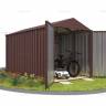Хозблок SKOGGY секционный с двускатной крышей 4 х 2 м, шоколадный