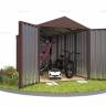 Хозблок SKOGGY секционный с двускатной крышей 4 х 2 м, шоколадный