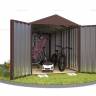 Хозблок SKOGGY секционный с двускатной крышей 4 х 2 м, шоколадный