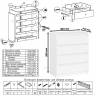 Комод четыре ящика Мори МК800.4 цвет белый