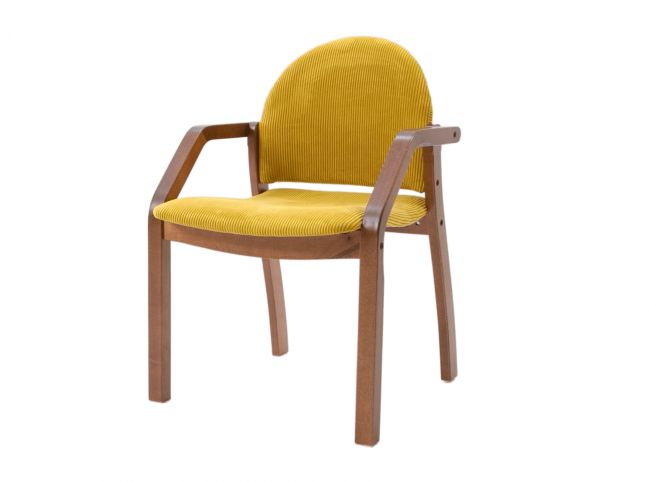 Стул-кресло Джуно 2.0 орех/жёлтый