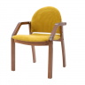 Стул-кресло Джуно 2.0 орех/жёлтый