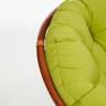 Кресло Папасан/Papasan (23/01 W) /с подушкой/ диаметр подушки 125см, 115х101х104см, пекан орех, флок олива, 23 Pecan (орех)