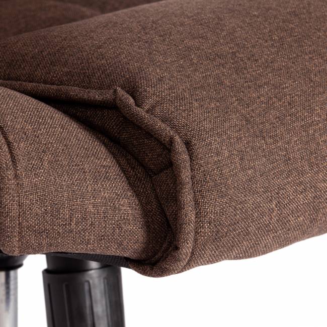 Кресло Бергамо/Bergamo хром (22) ткань, коричневый, 3М7-147 коричневый ткань