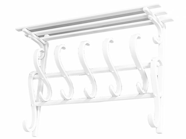 Вешалка настенная В 7Н белый Вешалка настенная В 7Н белый