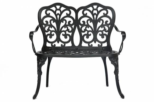 Скамья Secret de Maison Симфония/Symphonie сплав металла/алюминий, 95х56х92см, черный черный сплав металла/алюминий