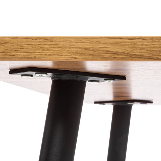 Стол Плуто/Pluto ЛДСП/металл, 120х80х77см, дуб вотан/черный Дуб вотан/Черный ЛДСП/металл Стол Плуто/Pluto ЛДСП/металл, 120х80х77см, дуб вотан/черный Дуб вотан/Черный ЛДСП/металл