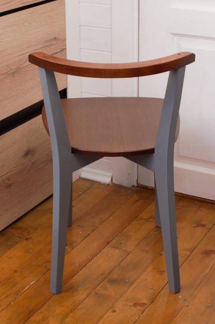 Стул Франк Ж, Орех/Серый