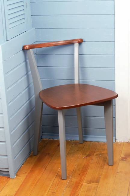 Стул Франк Ж, Орех/Серый