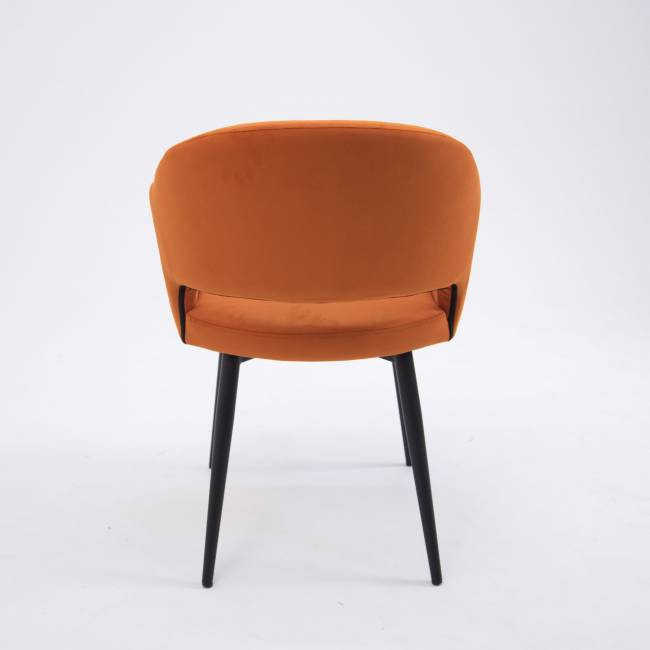 Стул Пичч чёрный / оранжевый