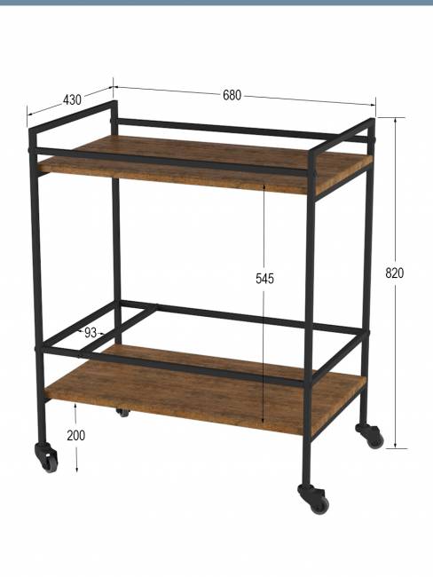 Стол сервировочный Спич дуб американский