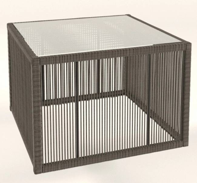 Столик кофейный "Канцлер", из искусственного ротанга, серый, темно-серый, коричневый Столик кофейный "Канцлер", из искусственного ротанга, серый, темно-серый, коричневый