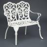 Скамья Secret de Maison Симфония/Symphonie алюминиевый сплав, 95х56х92см, античный белый белый алюминиевый сплав