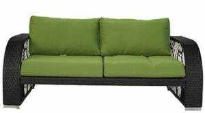 Диван 2-х местный "Вена" из искусственного ротанга, черный, белый, зеленый Диван 2-х местный "Вена" из искусственного ротанга, черный, белый, зеленый